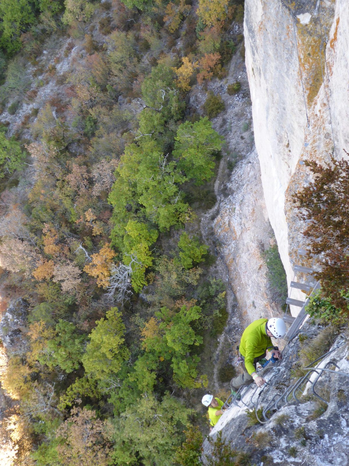 Groupe en via ferrata pour EVG, anniversaires, comités d'entreprise à Millau